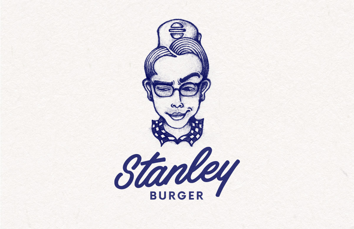 création du logo du restaurant Stanley Burger
